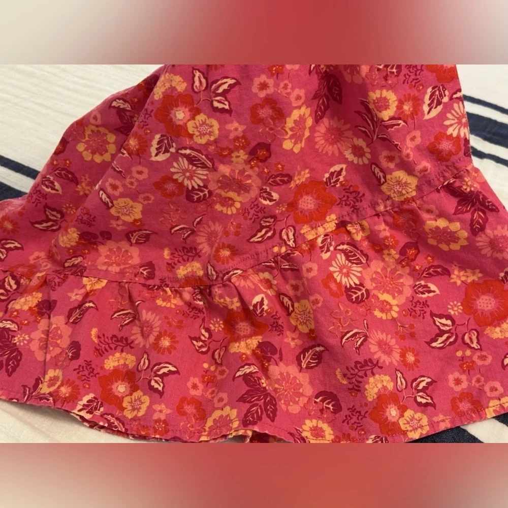 Carter's Pink Floral Skirt with Asymmetric Ruffle, size 12 Girls. NWOT!